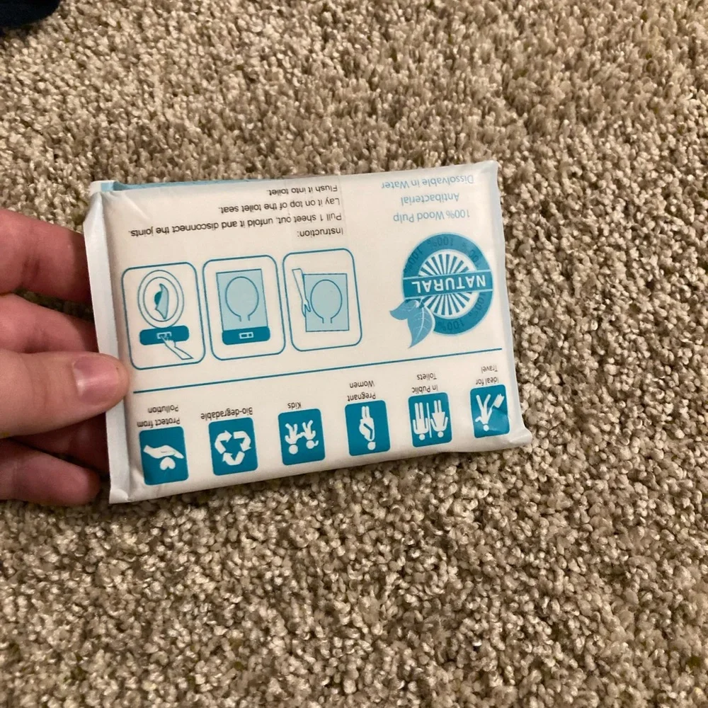 Bundle set of 7 packs of paper disposable toilet seat cover protectors NIB NIP
